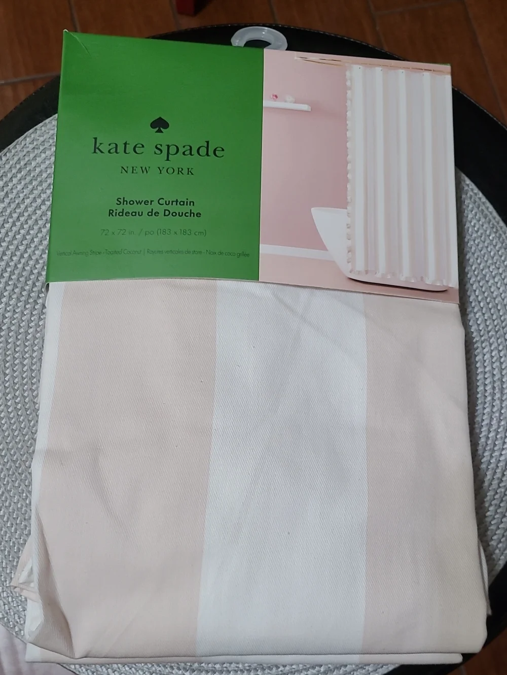 Kate Spade Vertical Stripe Shower Curtain